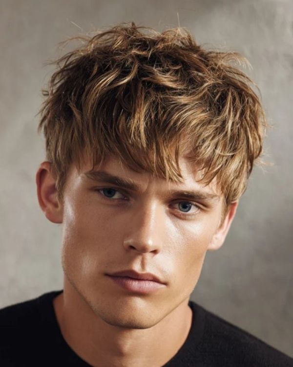 Fluffy French Crop with Tapered Sides