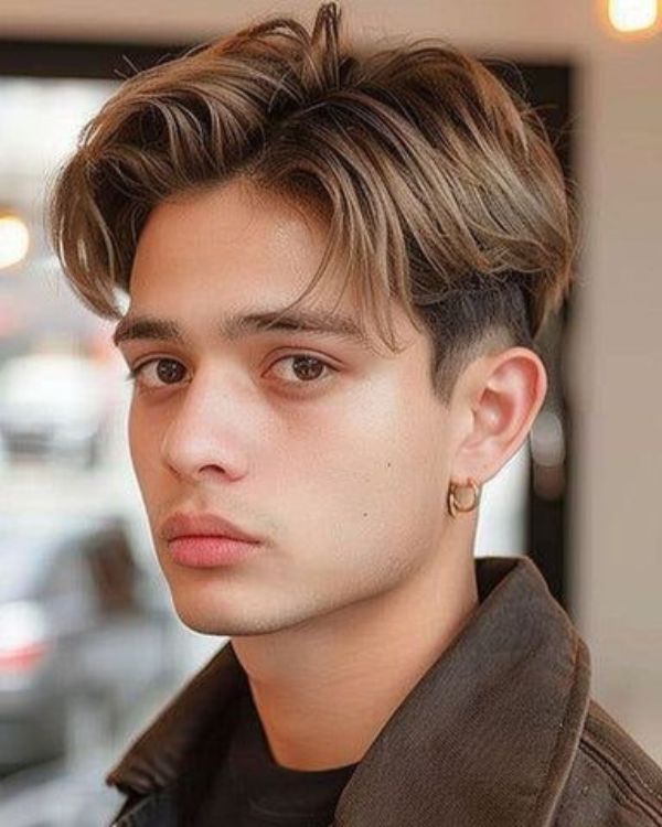 Sleek Middle Part with Short Sides