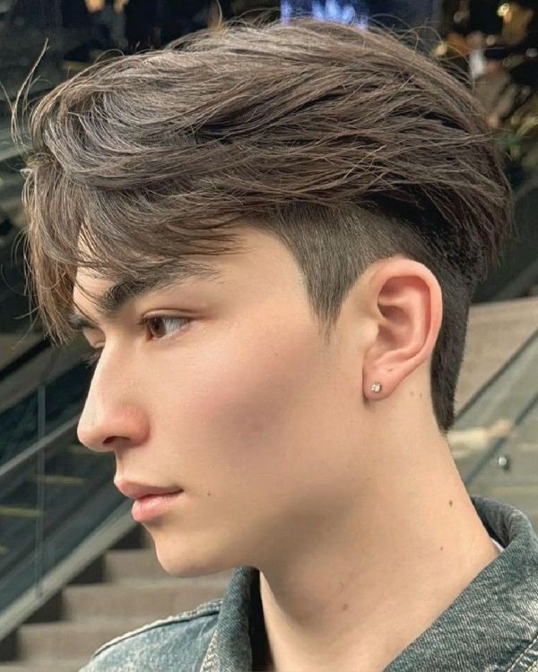 Two Block Undercut with Center Part