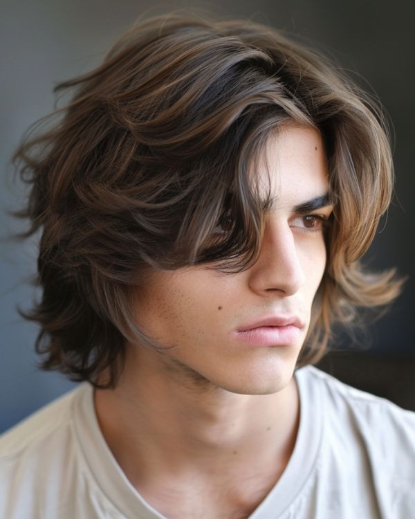 men's middle part