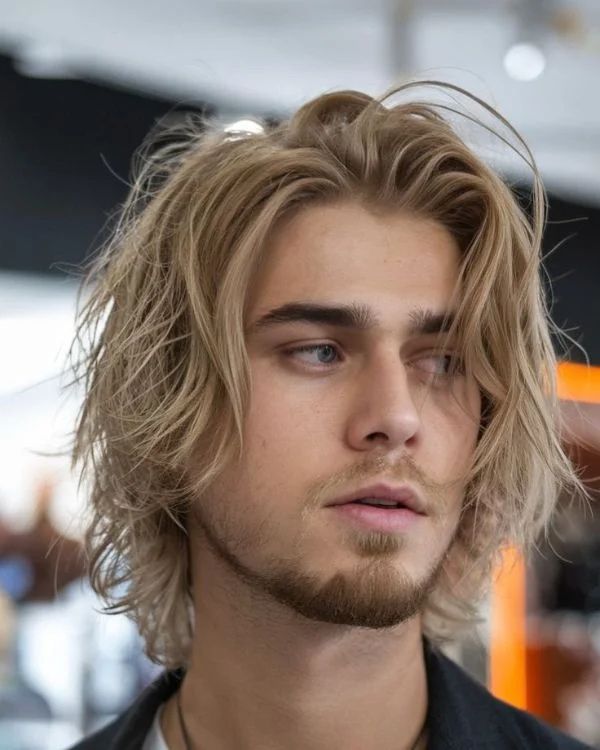 Attractive Long Flowing Middle Part