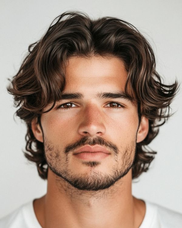 Middle Part Flow with Long Curtains