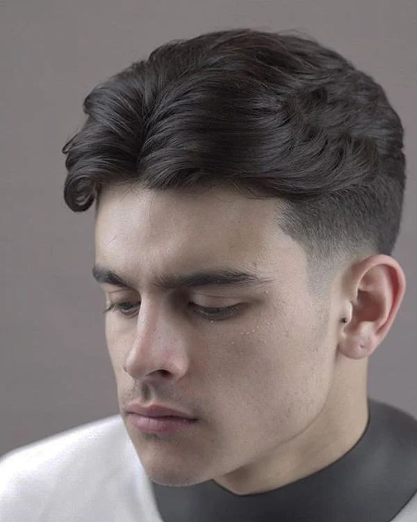 Middle Part with Mid Fade