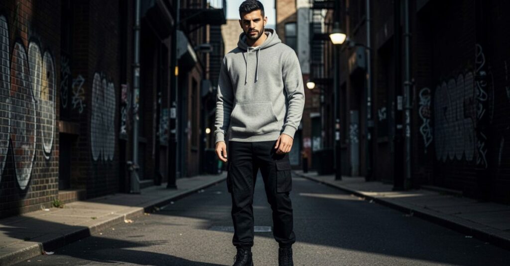 With a Hoodie