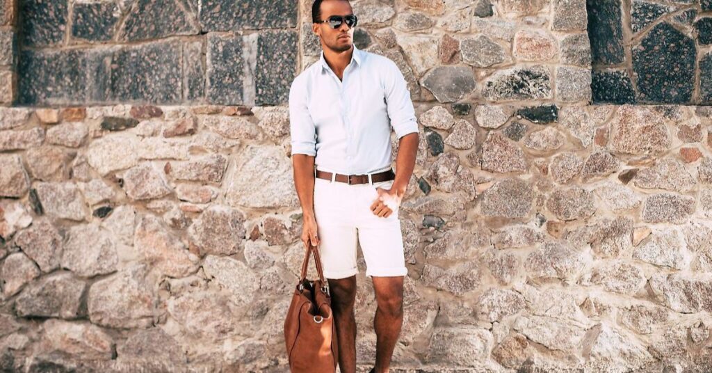 white t shirt With Shorts