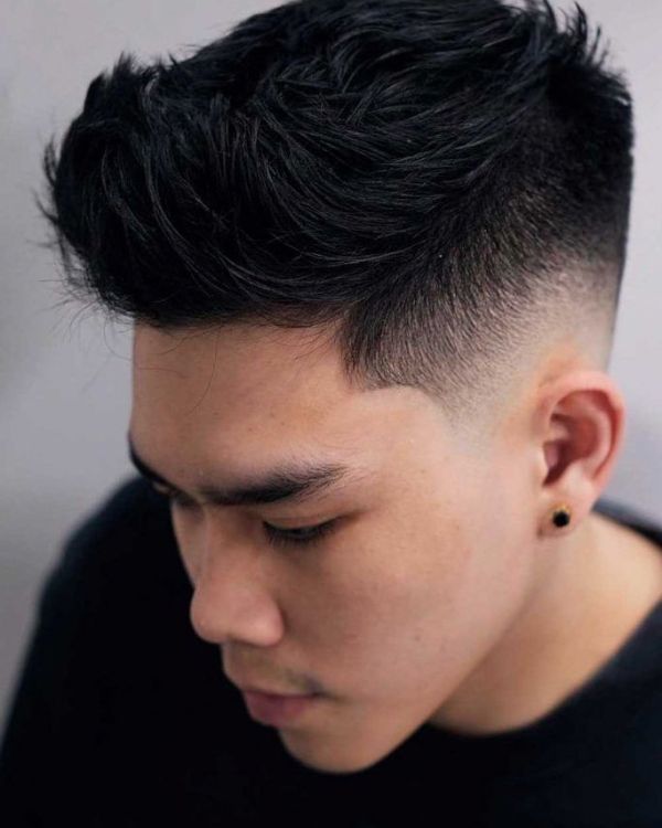 Short Brush Up with High Fade