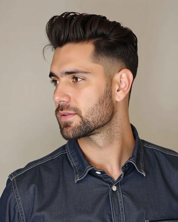 Side Part with Taper Fade