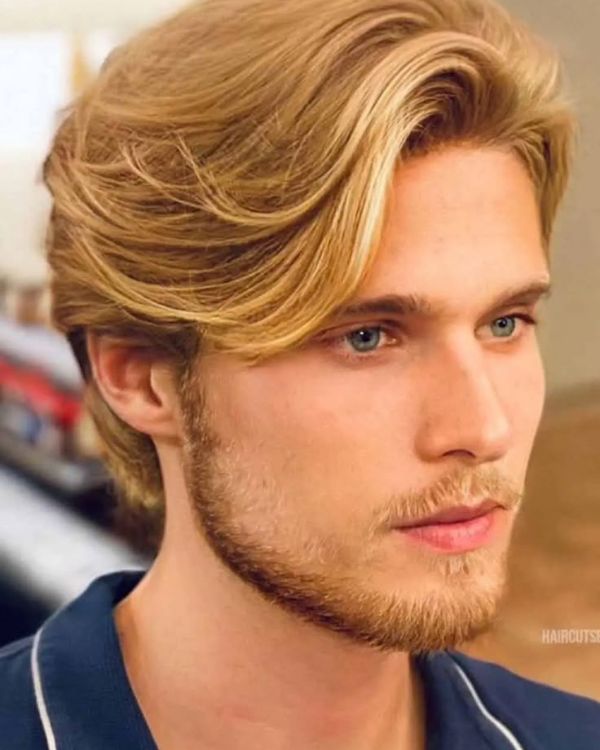 Long Flowing Blonde Hair