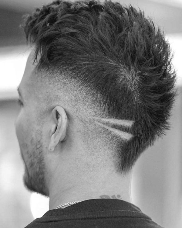 Messy Mohawk Fade