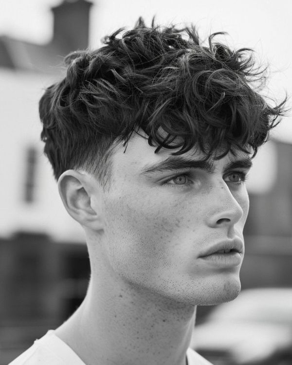Messy, Textured Fringe with Fade