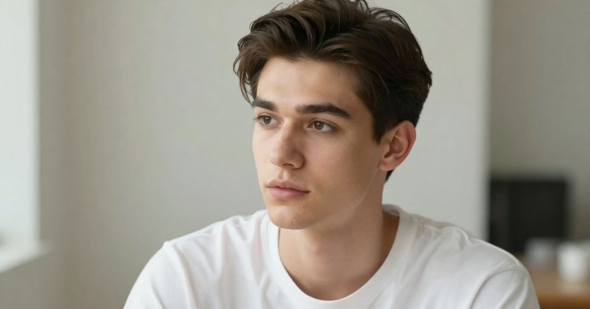 men's middle part