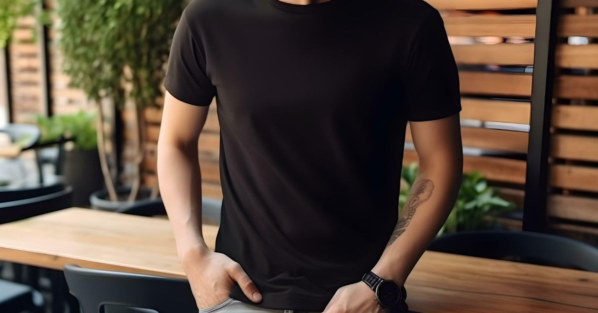 black shirt